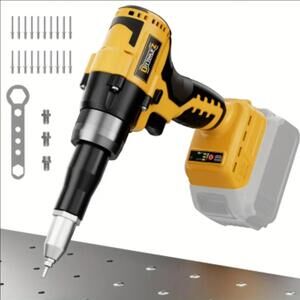 Cordless Rivet Tool With 3 Size (1/8", 5/32",3/16") works w/ dewalt 20v.